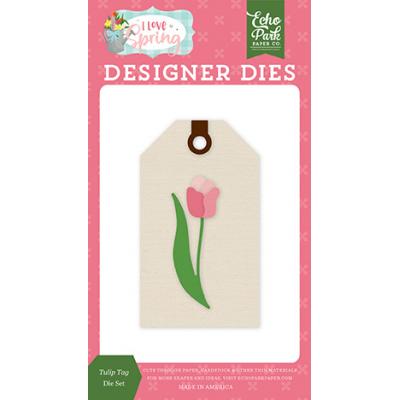 Echo Park  I Love Spring Die - Tulip Tag